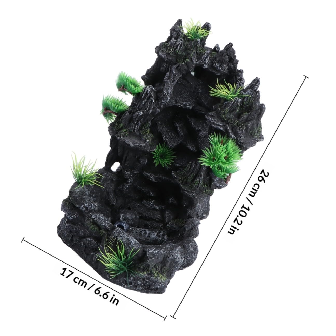 VILLCASE Décoration Aquarium Cascade De Mouvant Résine Ornement Unique pour Aquarium