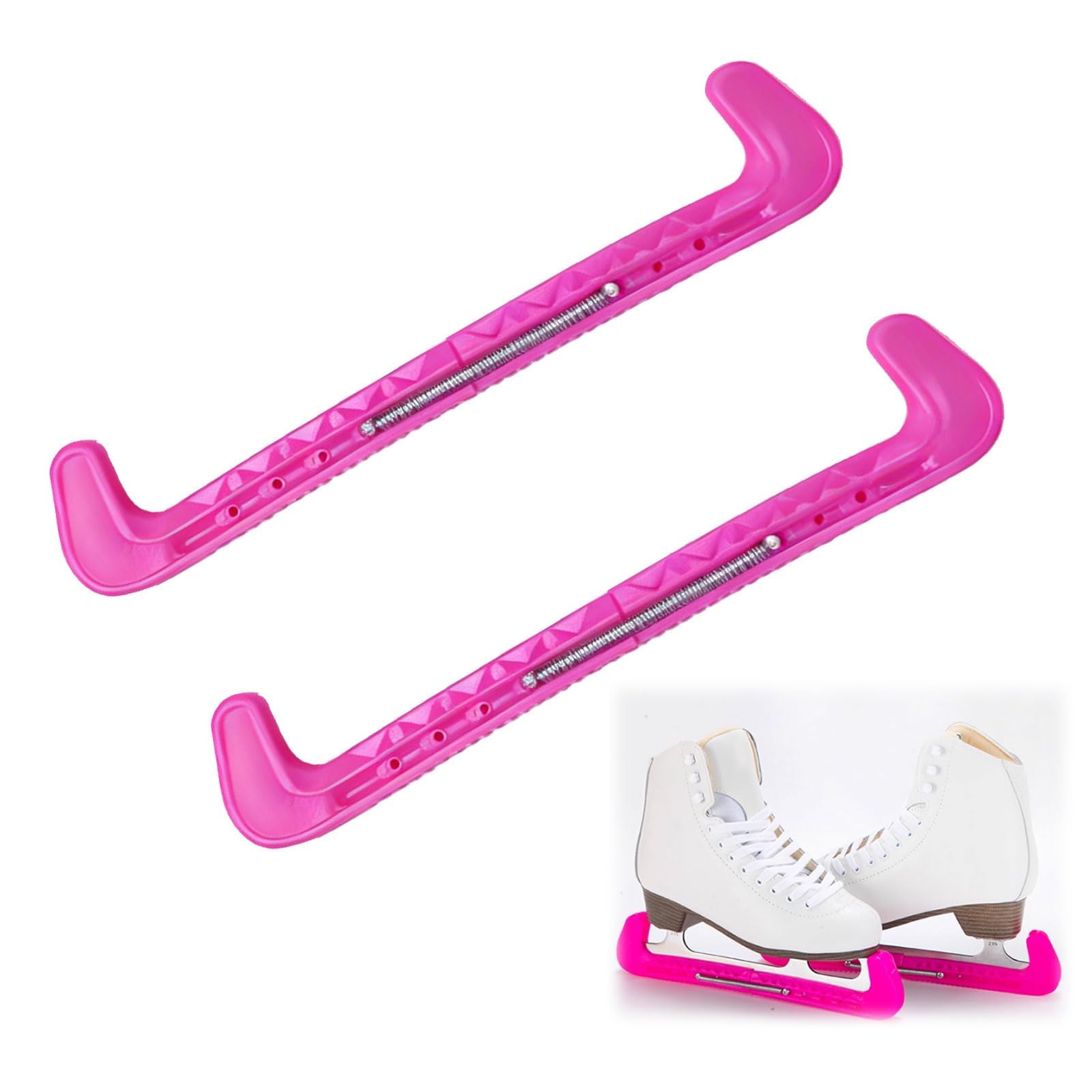 1 par Funda Protectora para Zapatos de Patinaje, Ajustables Protecciones de la Hoja,para Patines de Hielo y Patinaje artístico, Protectores de Cuchillas de Patines de Hockey sobre Hielo