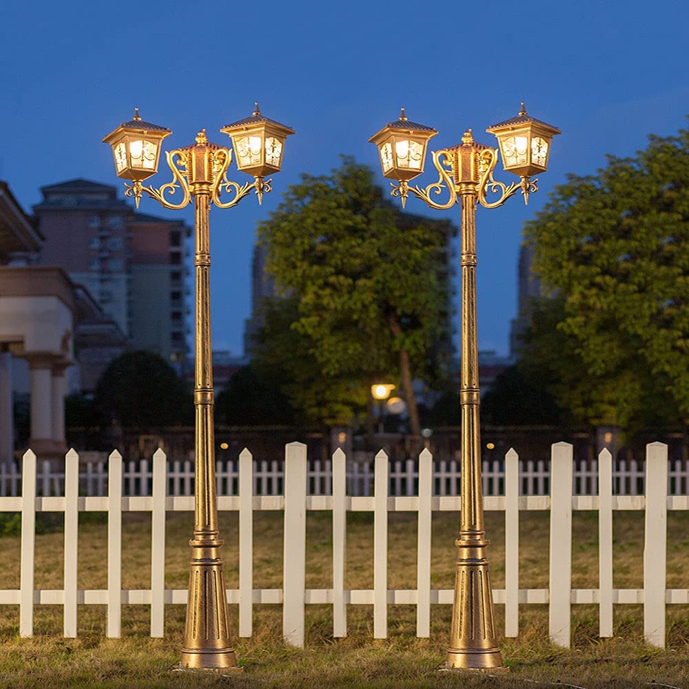 Lampada da parete solare per esterni a LED, 3 teste, 192 LED, sensore