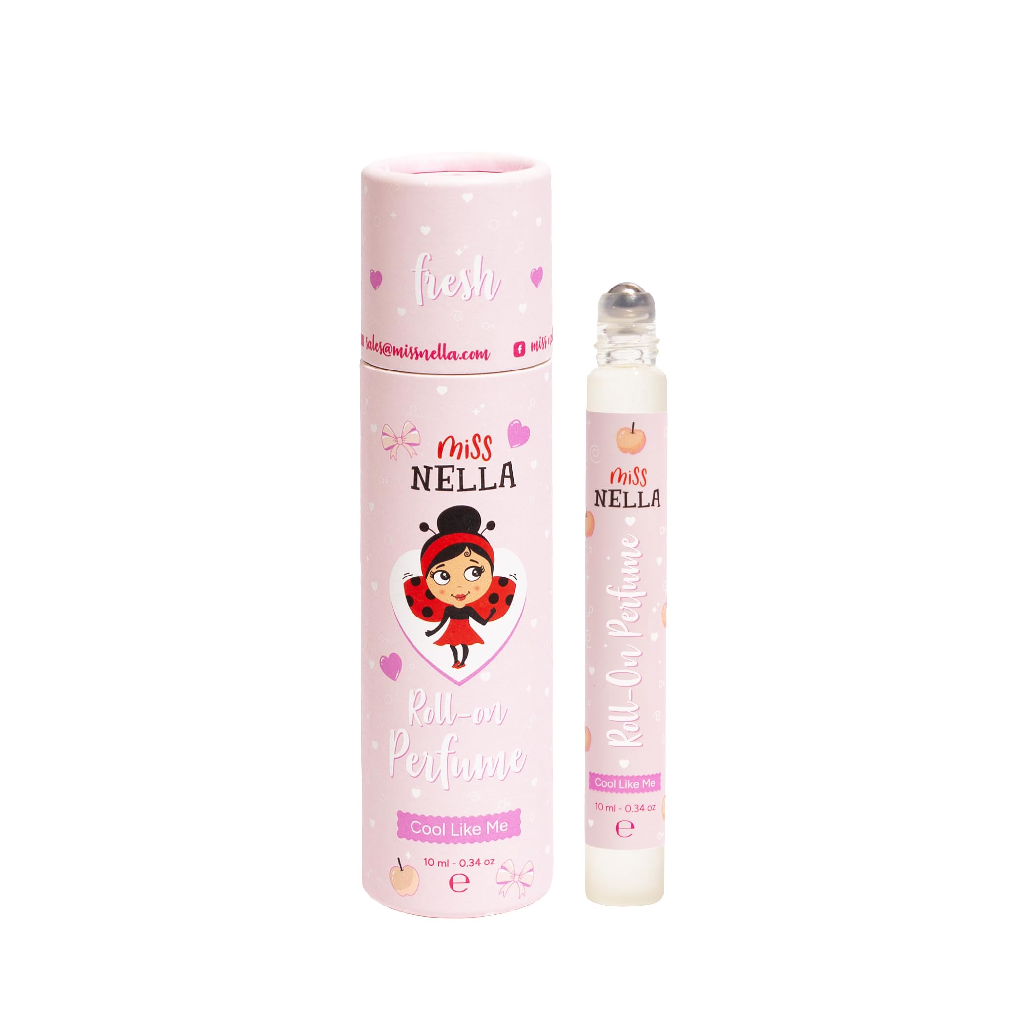 MISS NELLA Kids- Cool Like Me Roll On Perfume for Children with Fresh Fragrance Safe & Natural Boys & Girls Perfume Oil with Roll-On Applicator 10ML