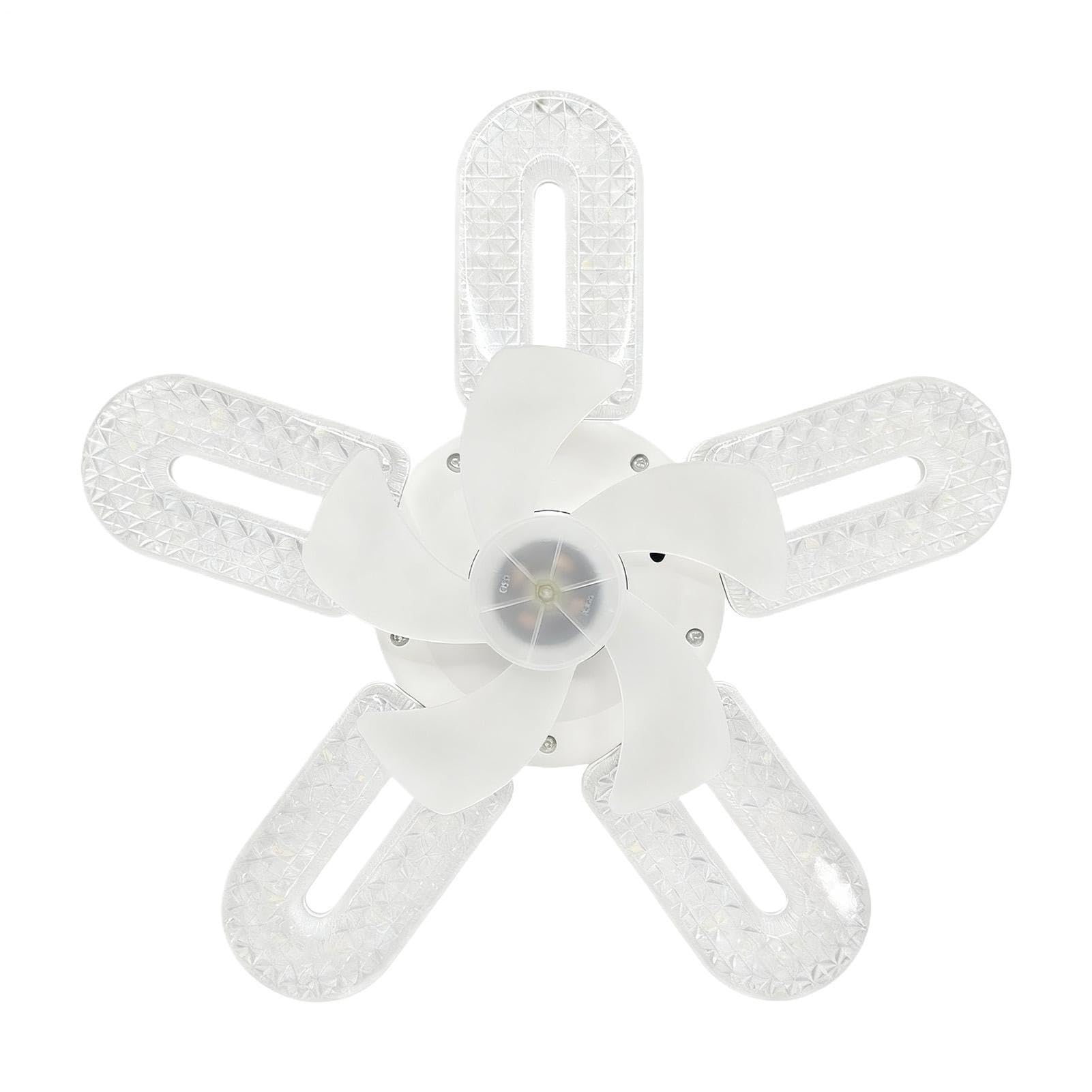 Ventilador de techo silencioso con mando a distancia y luz LED regulable de 3 colores 8