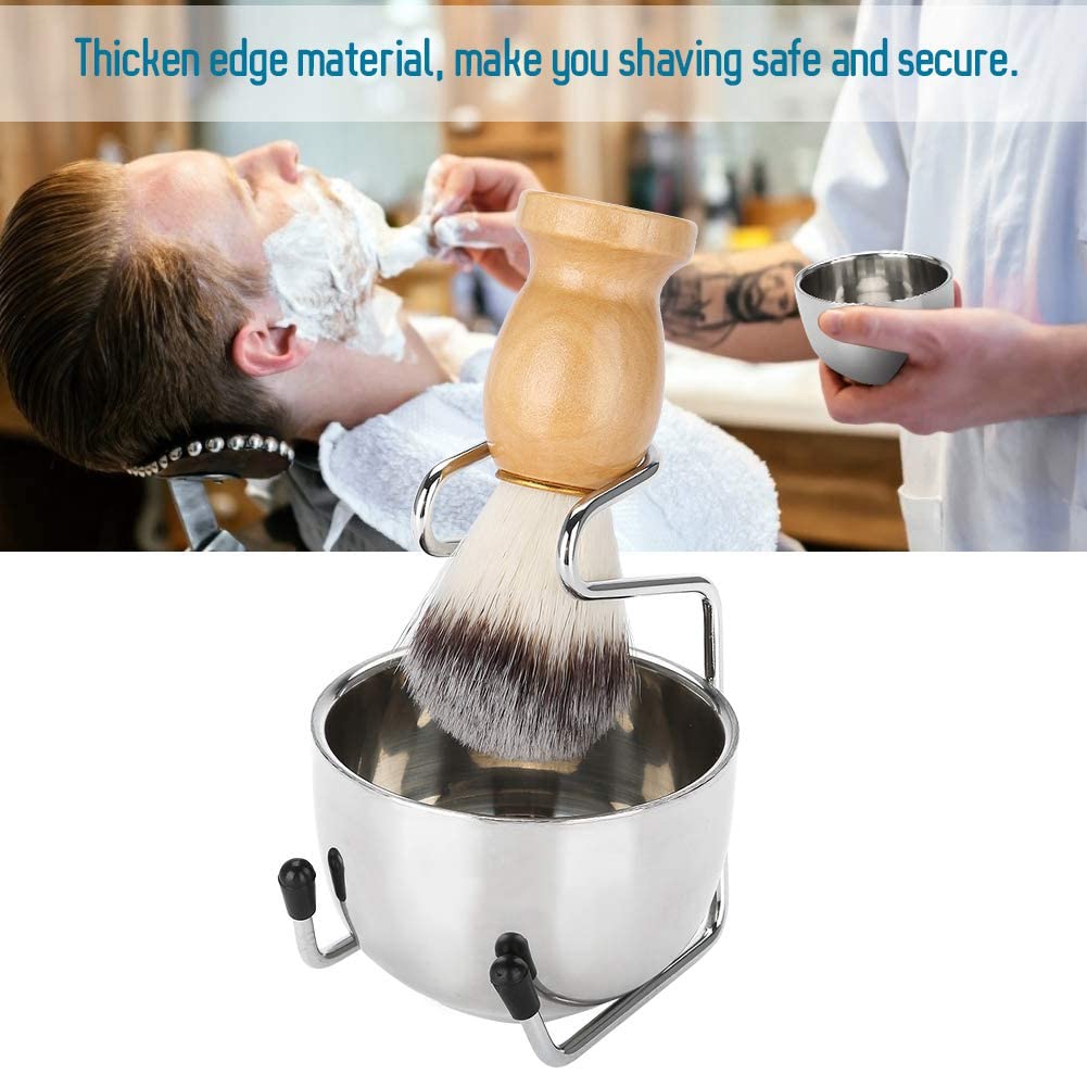 Porta-rasoio Pratico supporto for pennello da uomo for rasoio, portasapone alla moda, portapennello da barba, kit pennello da barba con setole di cinghiale naturale maschile