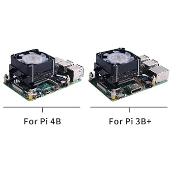 Raspberry Pi 4 Model B 4GB 冷却ヒートシンクセット Amazon.co.jp: GeeekPi Raspberry Pi 4ファン、CPU冷却ファン