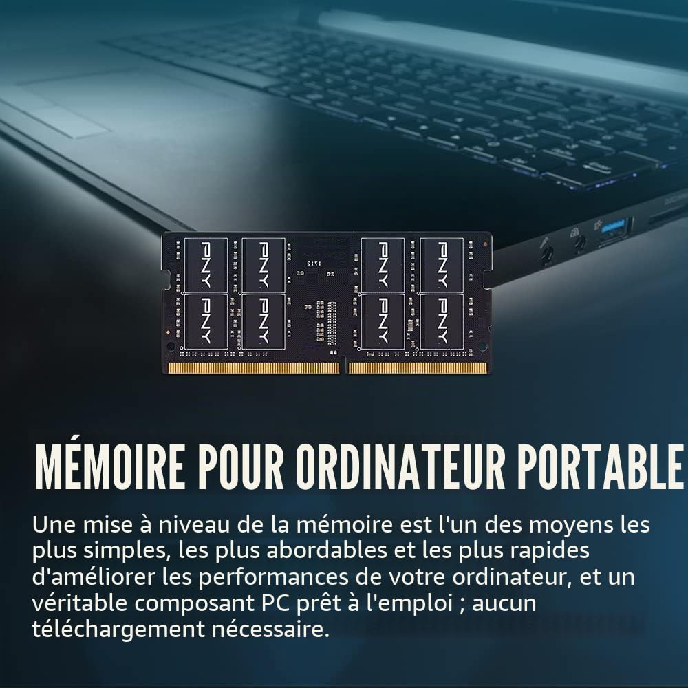 PNY Performance 16Go DDR4 3200MHz Mémoire Portable