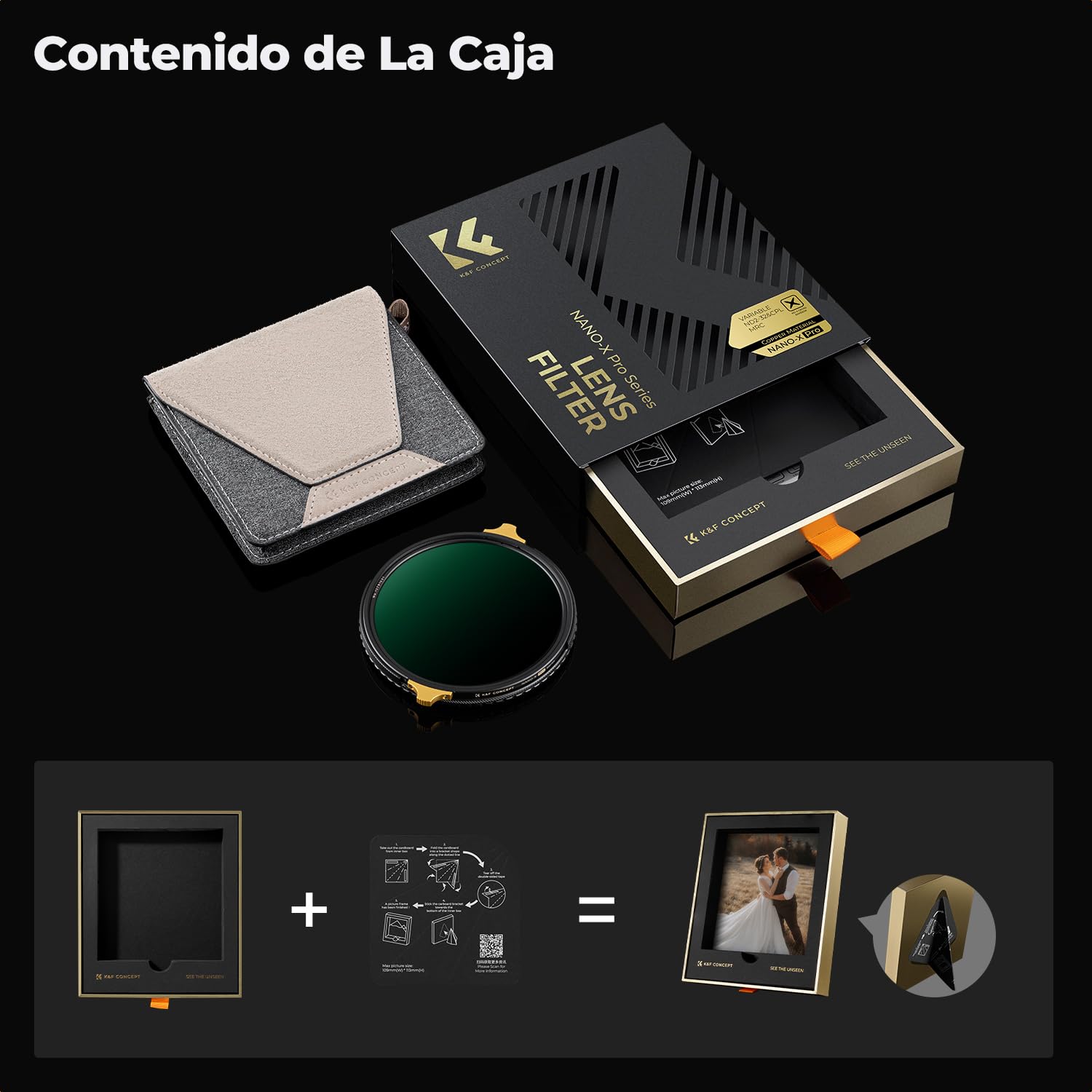 K&F CONCEPT Nano-X Pro 67MM Filtro ND 2-32 & CPL 2 en 1 Marco de Latón | Vidrio Óptico HD con Revestimiento Nano, Anti-reflejo y Sin Viñeteado para Fotografía Profesional de Paisaje y Vídeo - FA901