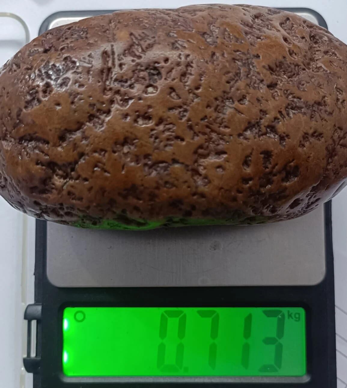 Speckled River Stone, Serenity Stone, Natures Sculpture 713 Grams