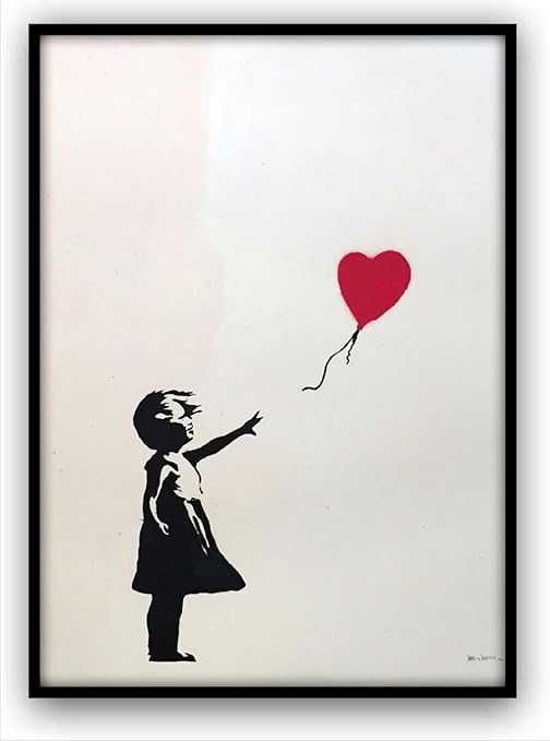 Amazon Co Jp バンクシー 風船と少女 サイズ フレーム無し おもちゃ