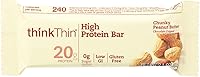 Vista 1 de Think Thin Thin Bar, Chnky Pnut BTR, 2.10 onzas (paquete de 10) (paquete de 10) (paquete múltiple a granel)