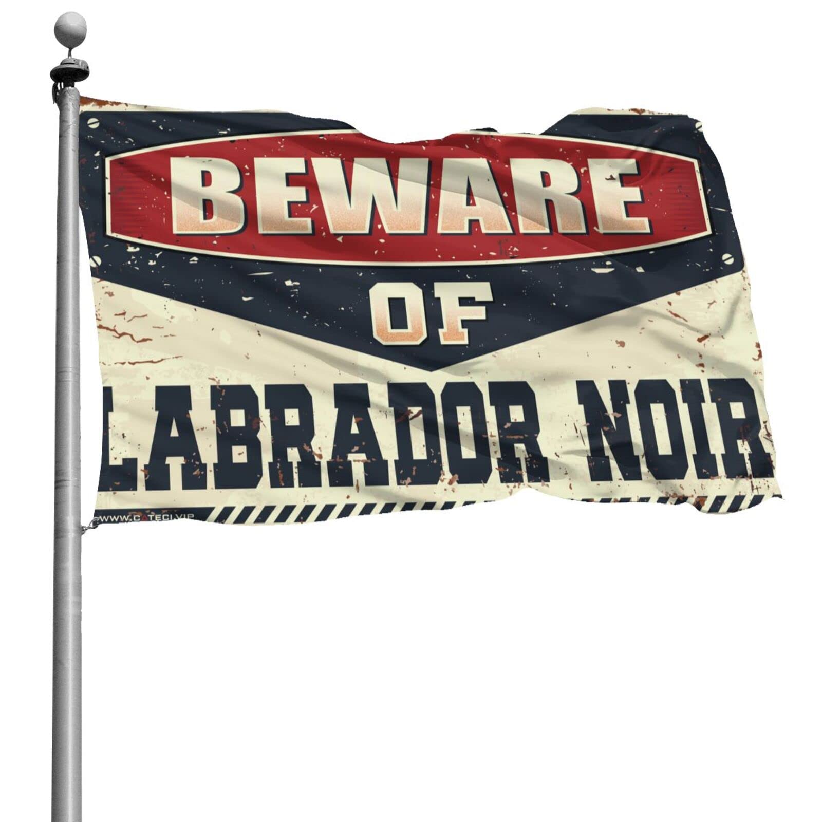 Bandera de Labrador Noir COTECI el regalo divertido de decoracion exterior para hombres