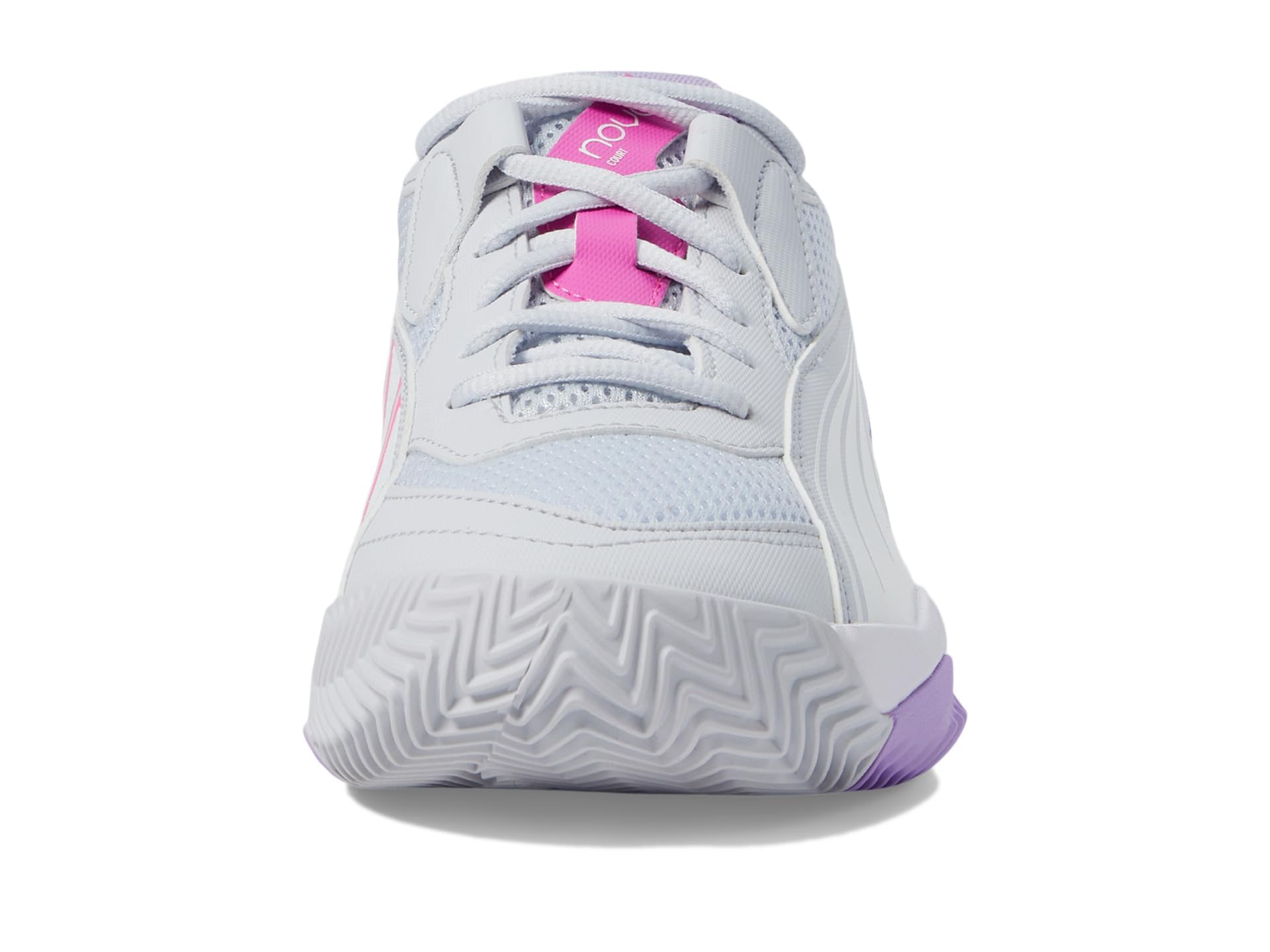 Puma Damen Nova Court Pickleball ShoesPUMA Damen Nova Court Pickleball Schuhe, Silver Mist-White-Vivid Violet, 10