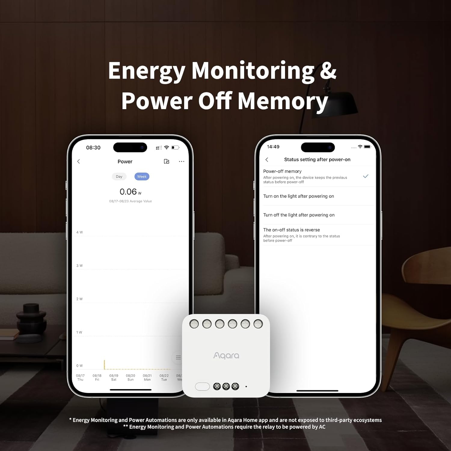 Aqara - Dual Relay Module T2 - Smart Control for Your Home