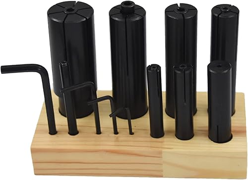 Juego de 8 ejes expansibles de alta precisión para fresado de torno de 1/4 a 1-1/4 pulgadas