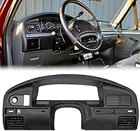 Vista 1 de PIT66 Cubierta de bisel para panel de salpicadero, compatible con Ford F150 F250 F350 1992-1997 cubierta de tablero
