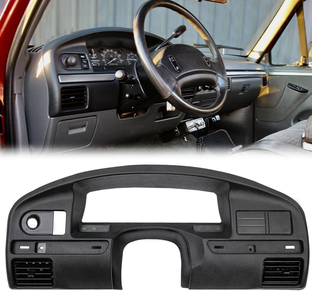 PIT66 Dash Panel Bezel Cover,Compatible with 1992-1997 Ford F150 F250 F350 Dash Cover
