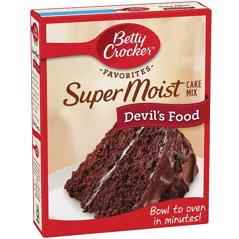 Betty Crocker Super Moist Cake Mix, Devil's Food, 15.25 oz Box