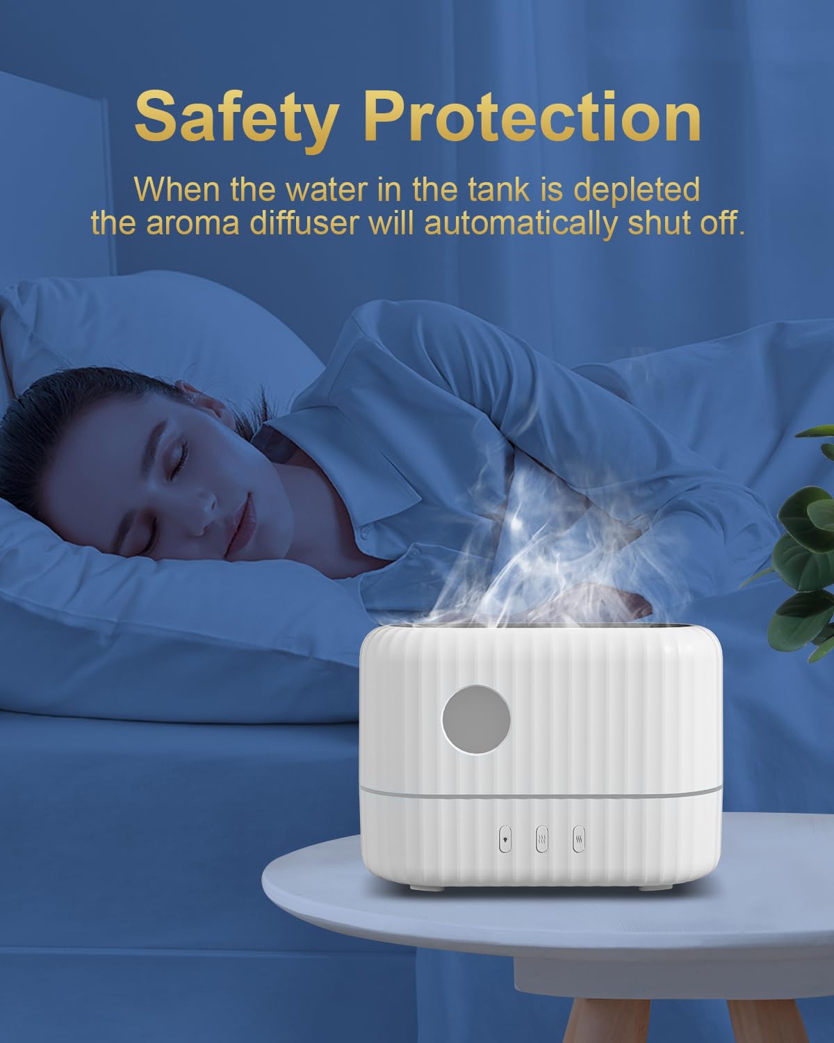 Diffusore di oli essenziali con luce a fiamma, 3 modalità di intensità della luce della fiamma e 2 impostazioni di nebbia fredda regolabili, umidificatore per aromaterapia, design portatile da 200 ml,
