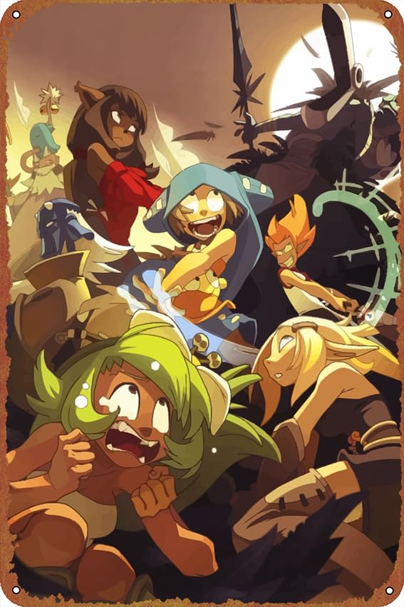 Amazon.com: IEITB Fantasy Of Wakfu Monster 12x8 Inch Rust-Free Tin