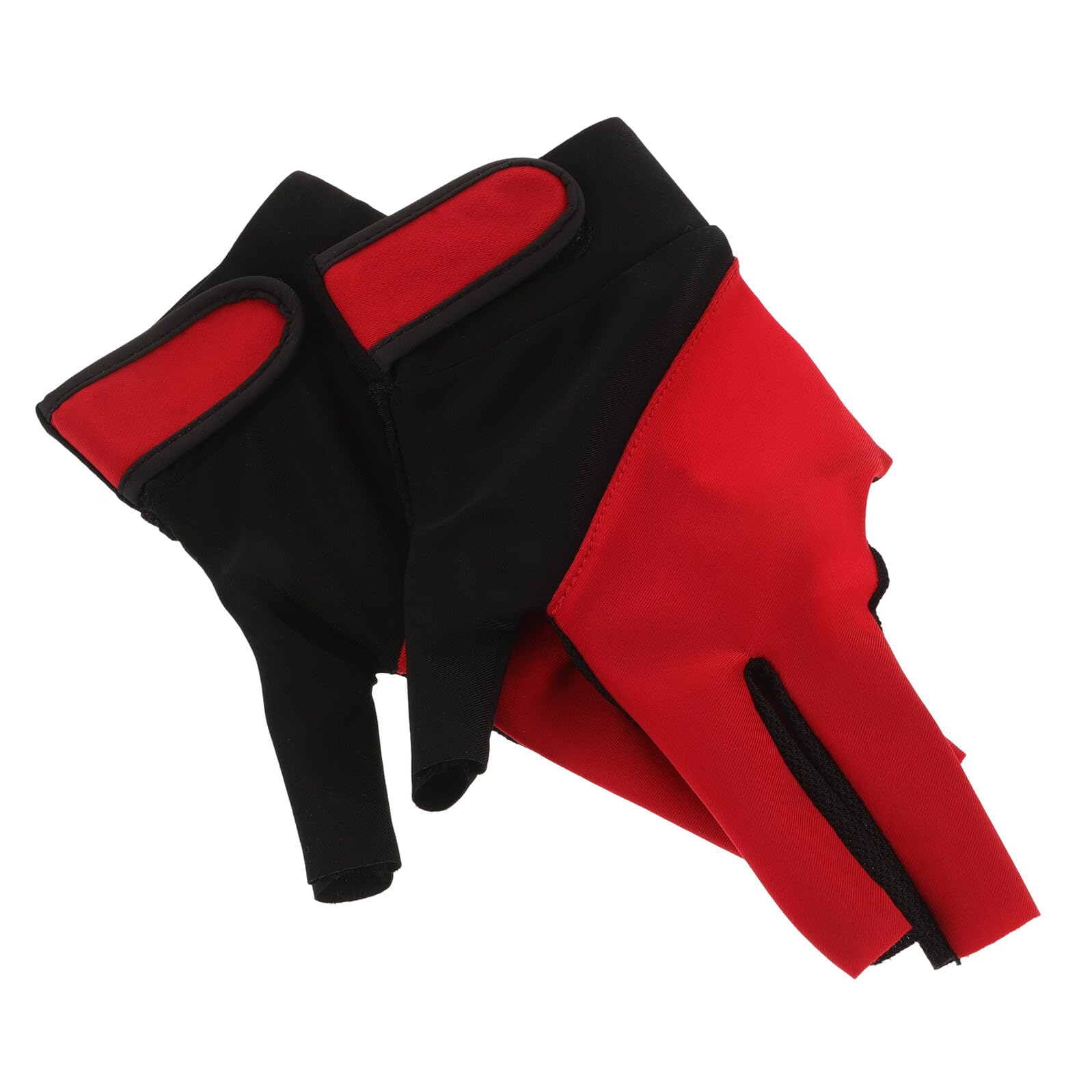 2pcs Breathable Billiard Gloves Left Hand Pool Cue Gloves Three-Finger Elastic Protective for Men and Women Billiards Competition Use