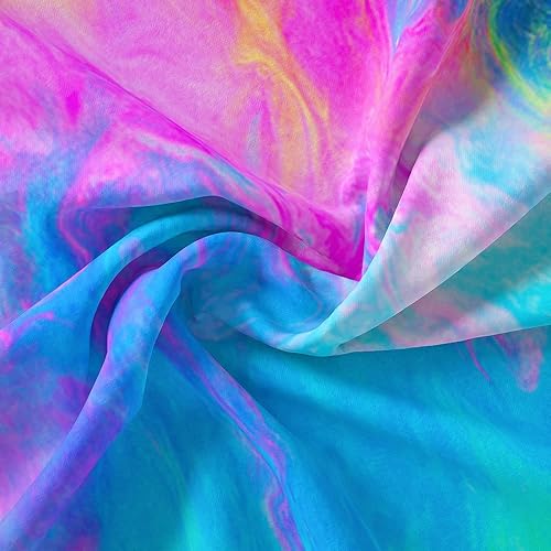 Miniatura 2 de AILONEN Juego de funda de edredón de teñido anudado para niños, coloridos juegos de ropa de cama estilo hiphop, tamaño individual, funda de edredón