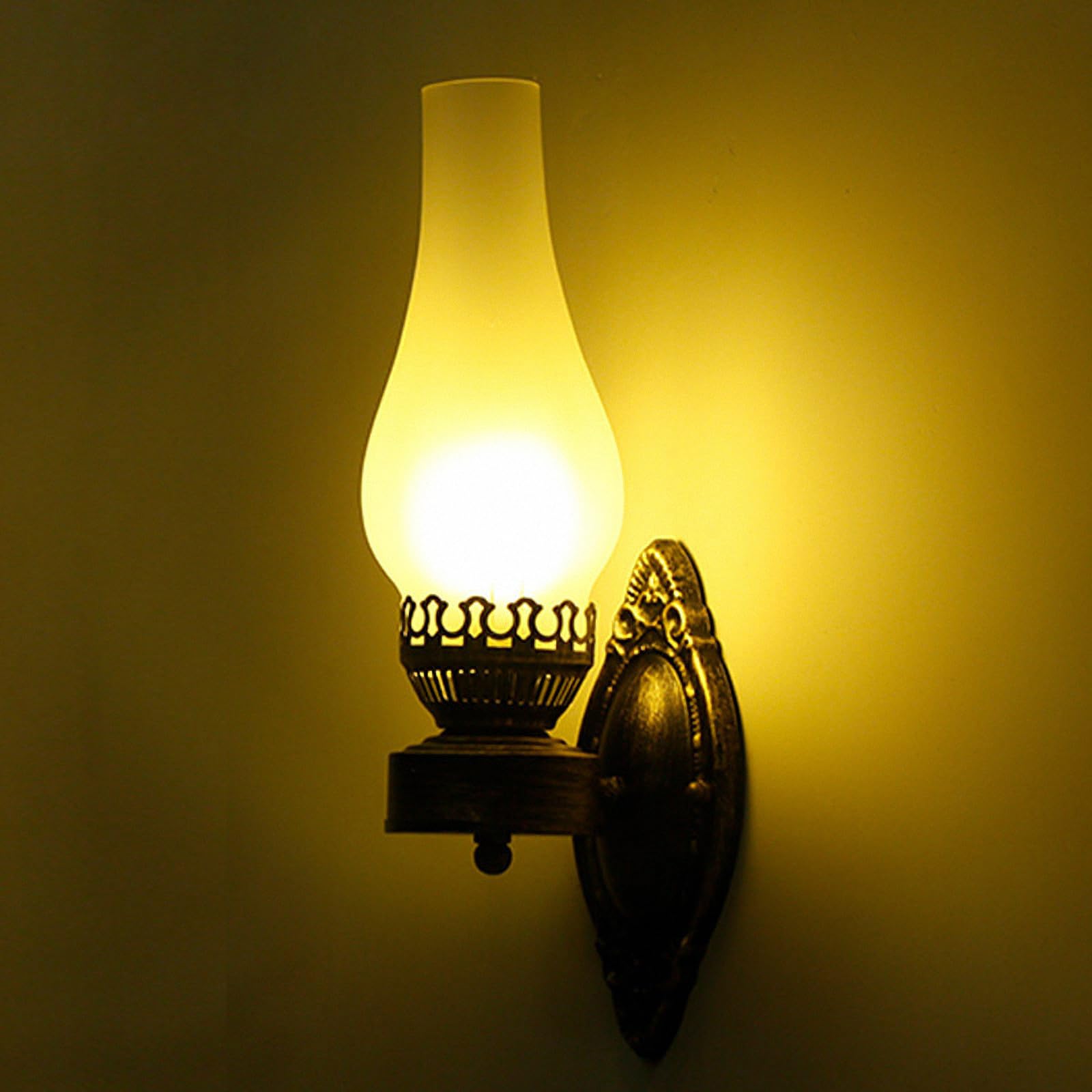 Retro Glaslampenschirm für Wandleuchte, Dekorative Wandlampenabdeckung