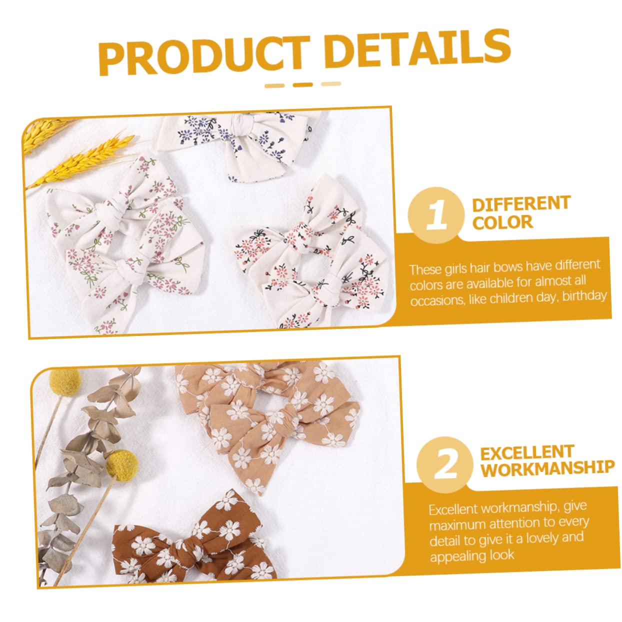 YARNOW 20pezzi Fermagli Per Fiocchi Per Capelli Bambine Accessori Per Capelli Nastro Grosgrain Adatti Per Ragazzo Ragazza Ragazza e Bambine Piccole