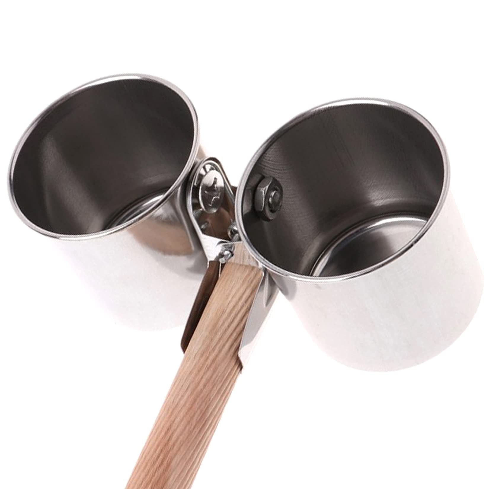 Parrot Feeding Cups Bird Feeding Double-Sided Cup with Clamp Holder Fit for Bird Wooden Perch - image 3
