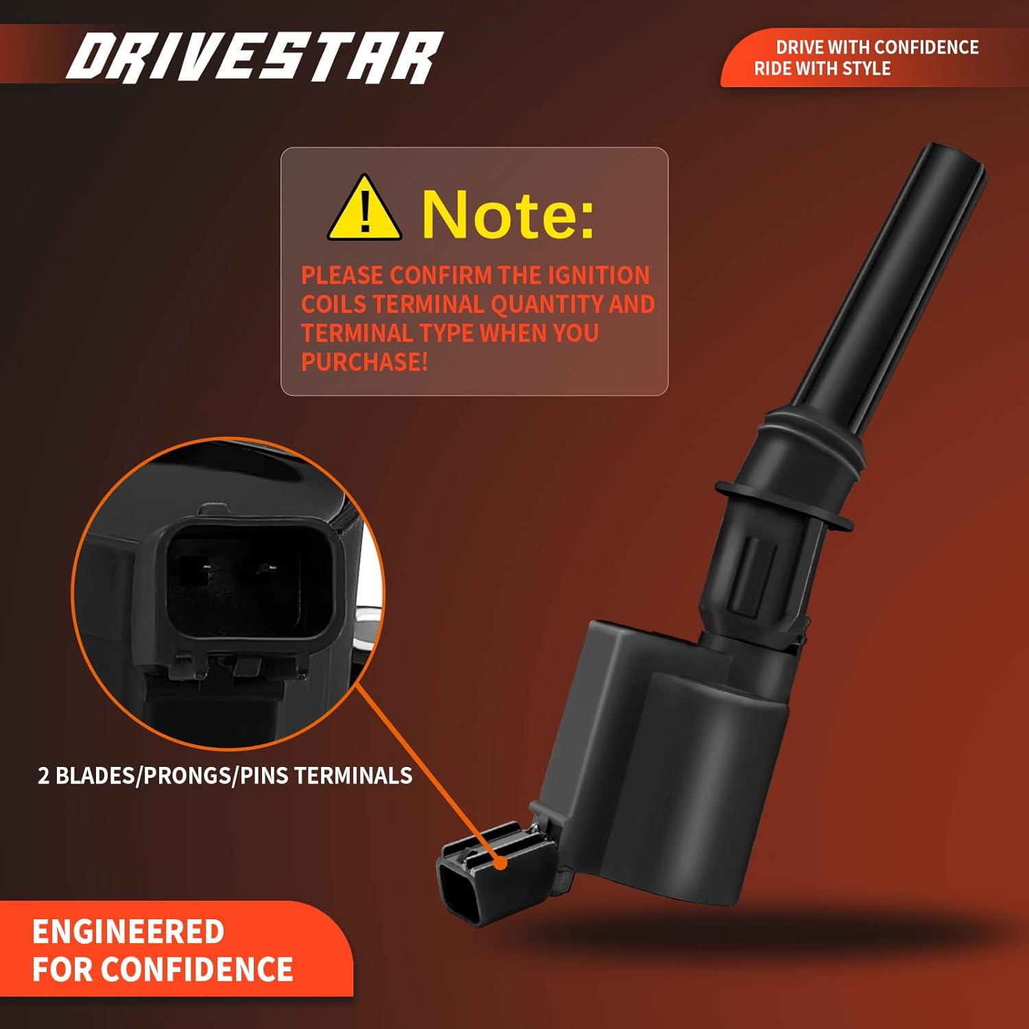DRIVESTAR 8 Pack DG508 Ignition Coil Pack 4.6L 5.4L V8 Compatible for 2000-2010 Ford F150 Lincoln Mercury 1999-2004 Mustang Explorer Expedition Excursion Navigator Town Car Replaces FD503 C1454