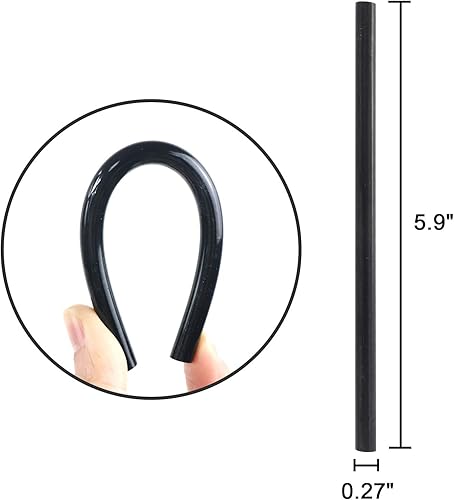 Miniatura 2 de T TOVIA - Barras de pistola de pegamento de 5.9 pulgadas de largo y 0.27 pulgadas de diámetro, 60 unidades de barras de repuesto para pistola de