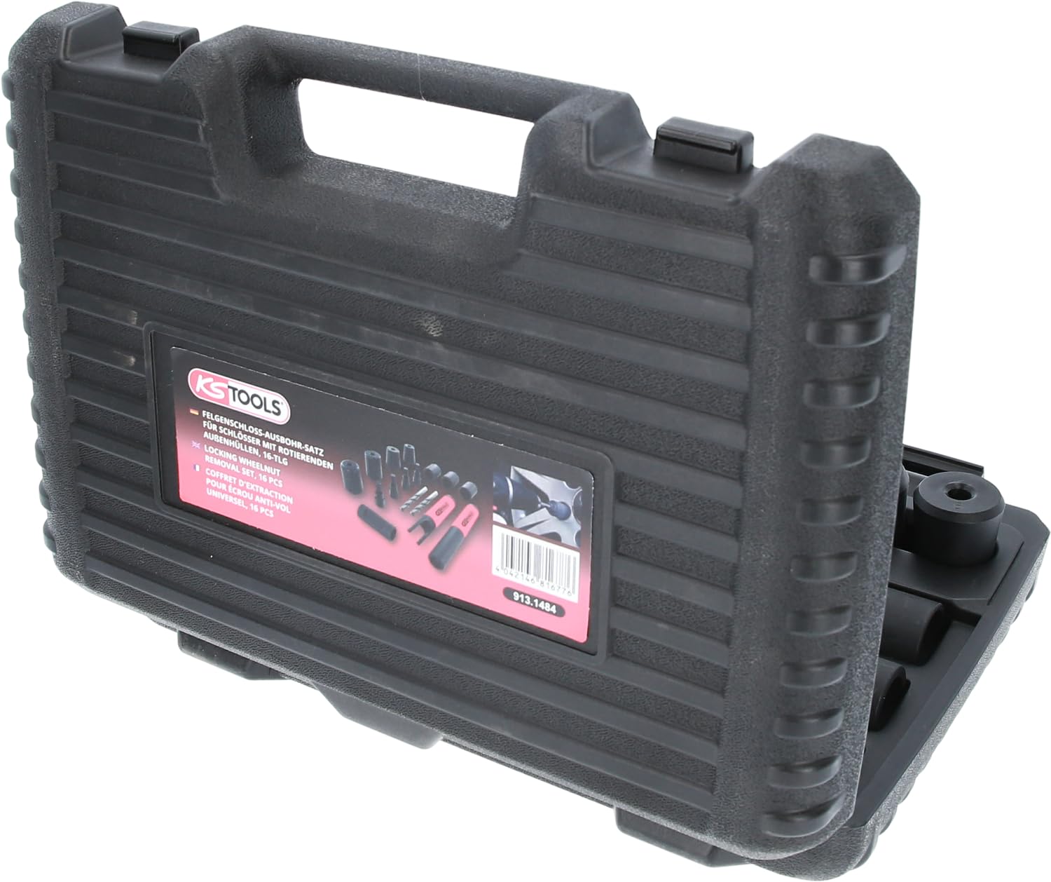 KS Tools 913.1484 Coffret d'extraction pour écrou anti-vol - 16 pièces