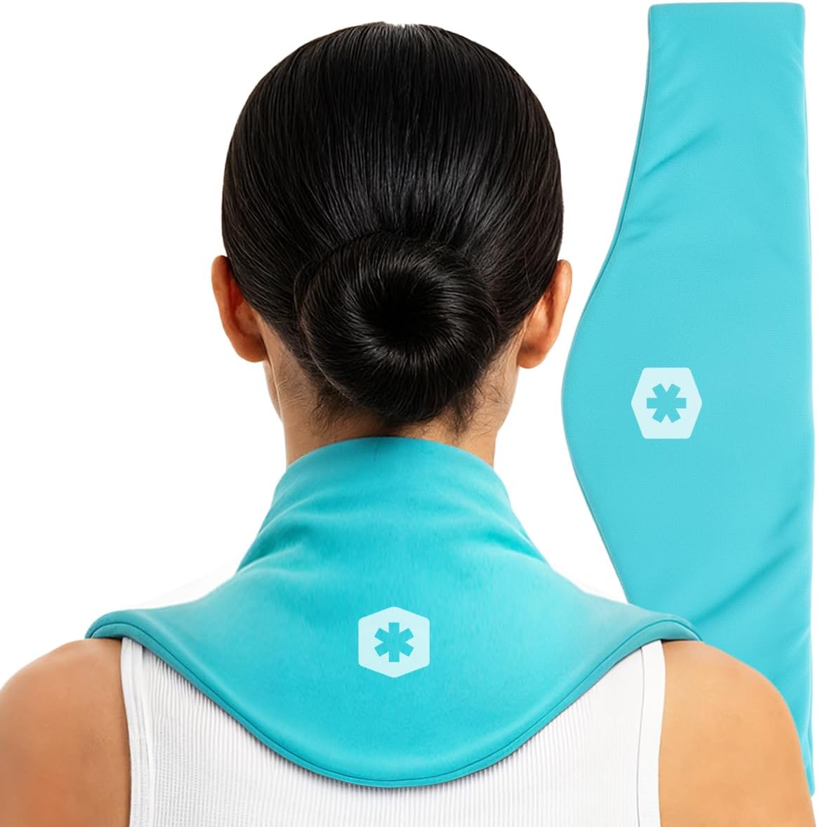 Extra Large Reusable Neck and Shoulder Ice Pack with Cloth Cover