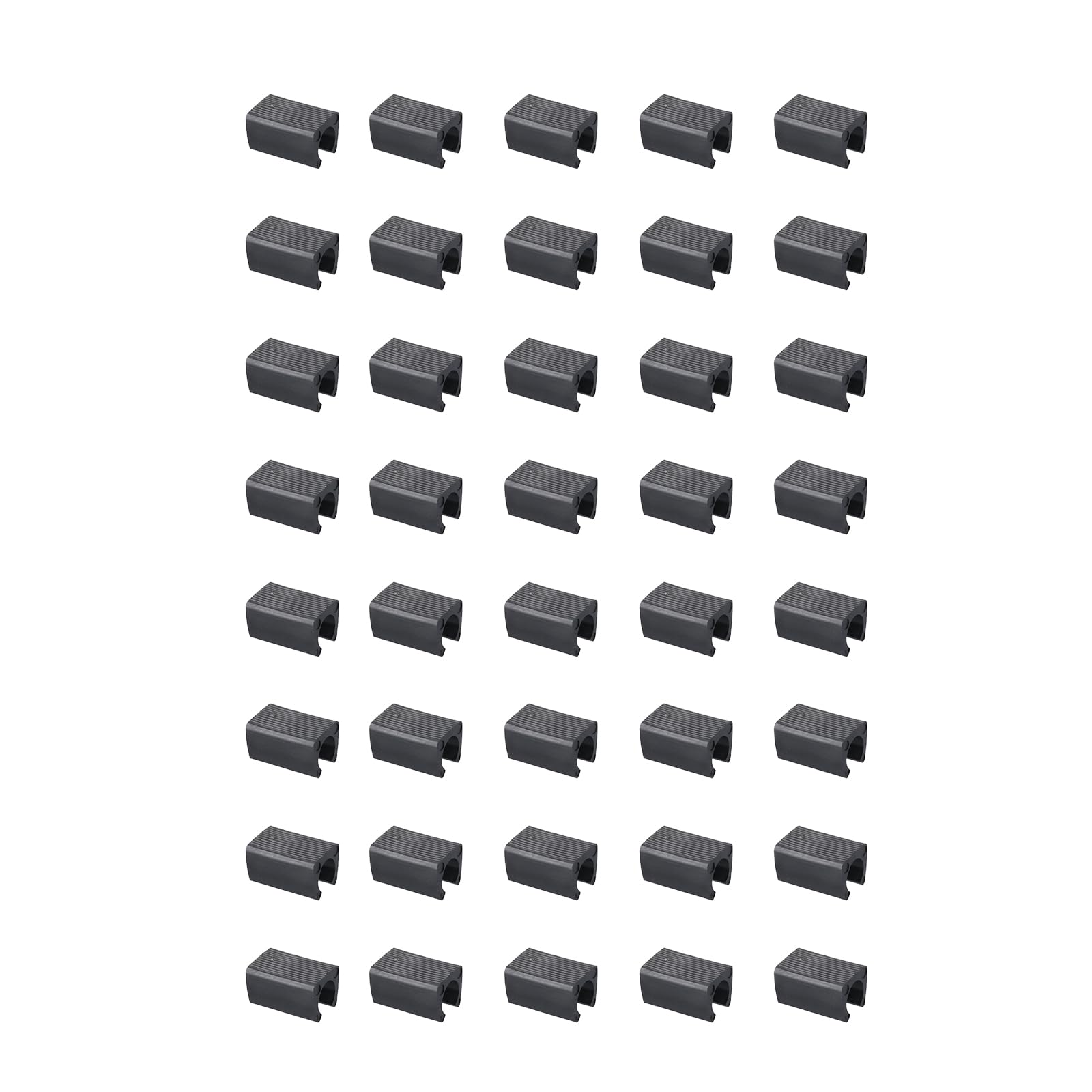 20/40 Pcs Rustic Chair Feet U Shape Floor Glide Tube Cap Cover Foot Pads Rectangle Leg Tips Floor Furniture Legs Rectangle Shock Pads