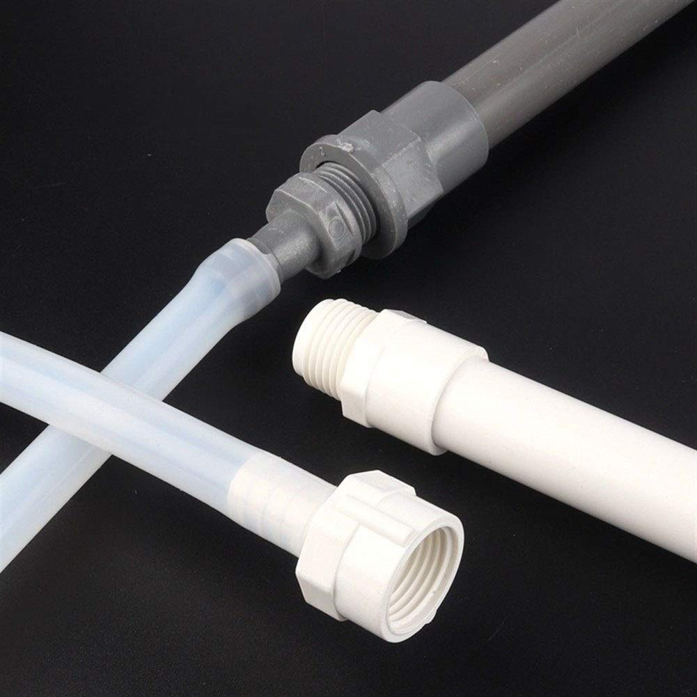Conexión de tubería de agua, accesorio de tubería de PVC, 5 piezas de rosca de PVC de 1/2" y 3/4" a juntas de pagoda de 8 a 16 mm, accesorios de riego for jardín, conectores de tubería de agua, conduc