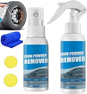 Car Rust Removal Spray, Car Rust Remover Rust Inhibitor Derusting Spray, Car Oxidation Rust Removal Spray, Car Paint Rust Removal Spray, Rust Remover for Automobile Wheels (30ML+100ML)