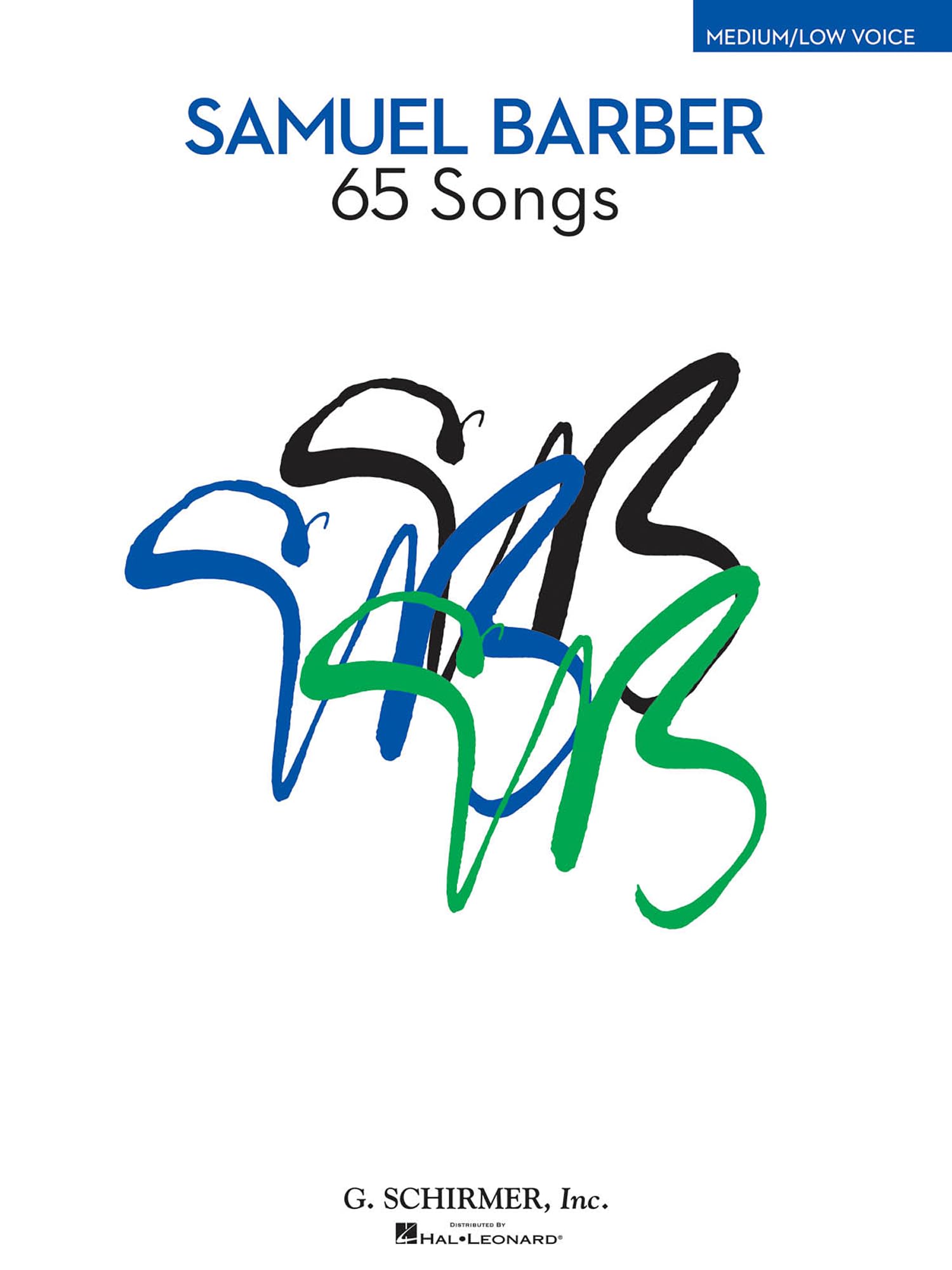 Samuel Barber 65 Songs For Medium/Low Voice Book