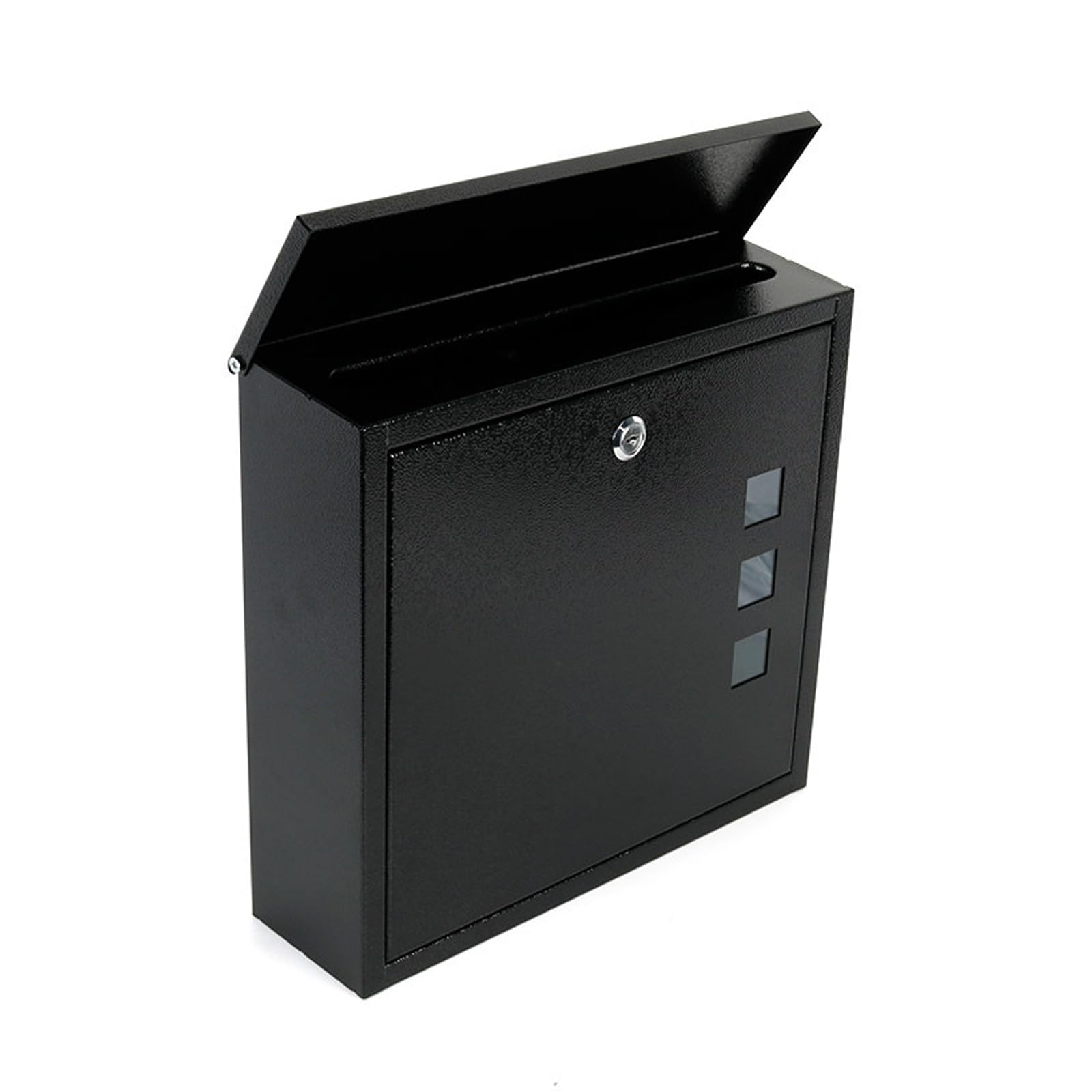 Spacious Metal Mailbox for Home Business Institutional Use Rustproof Construction Mail Box with Transparency Window Metal Letter Box