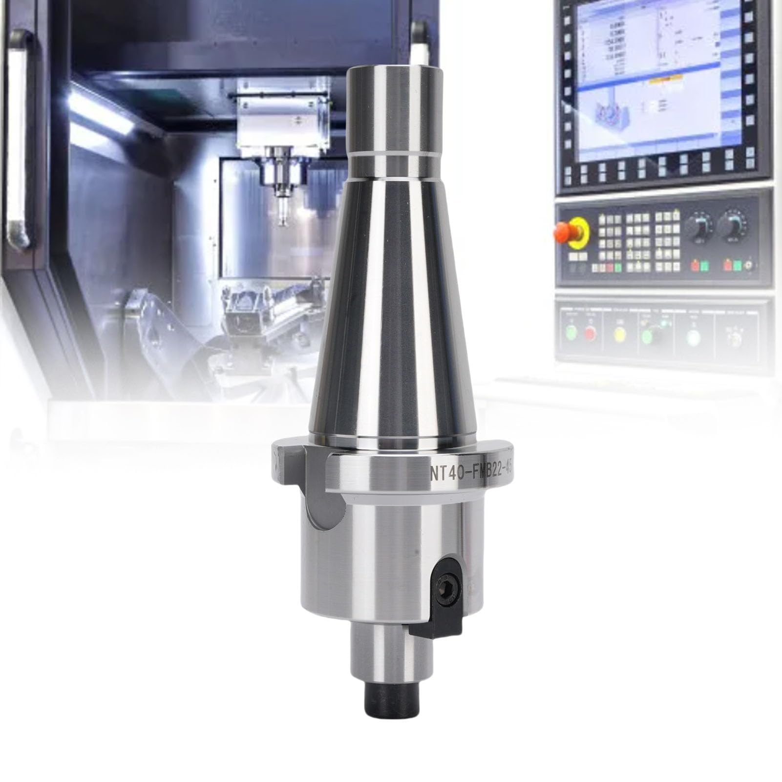 Frez wymienny CNC i 10 sztuk płytek węglikowych APMT1604 - NT40 FMB22 Zestaw uchwytów do szybkiego frezu czołowego czołowego, kompatybilny z frezarkami CNC i wytaczarkami