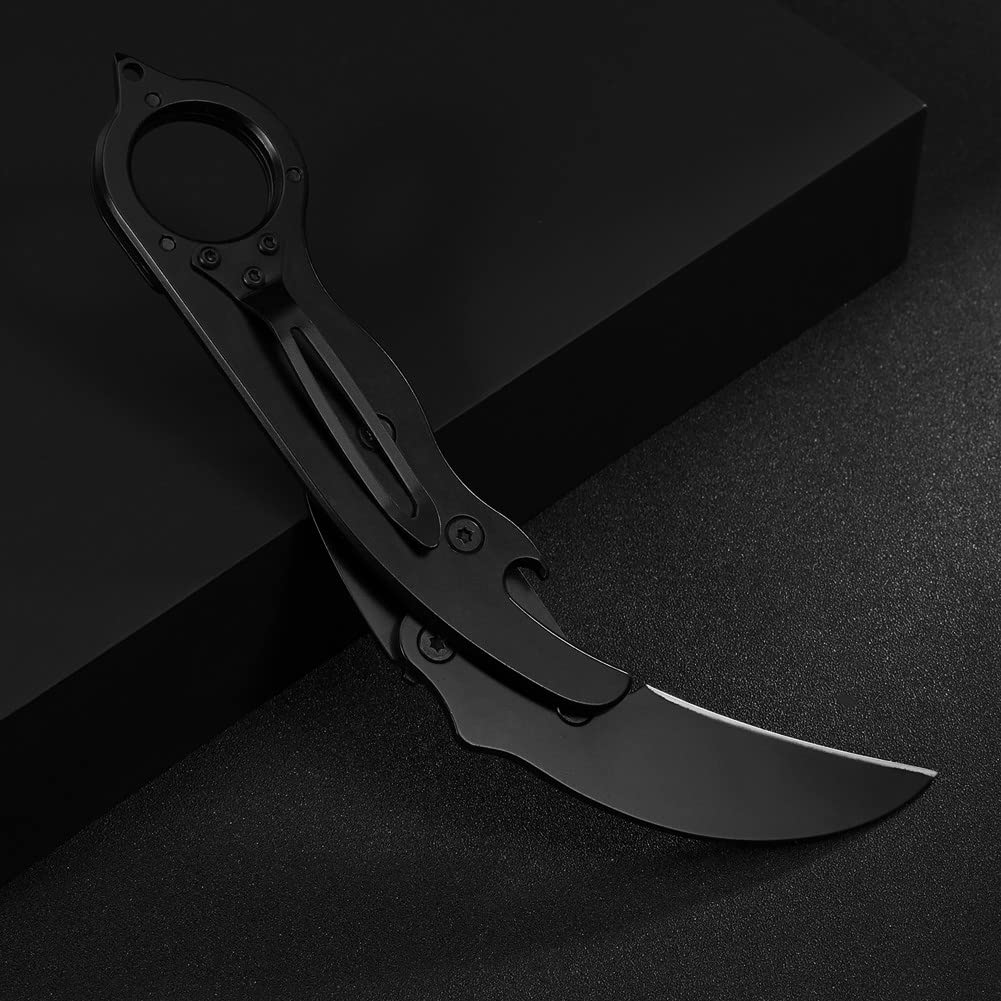 Multifunktionales Tragbares Klappmesser Jagdmesser Survival Outdoor Hochwertiges Scharfes Edelstahl Morphing Einziehbar für Camping Wandern Angeln (Mit Flaschenöffner und Glasbrecher)