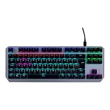 Teclado mecânico RGB para jogos Teclado mecânico RGB retroiluminado por LED USB - Teclas