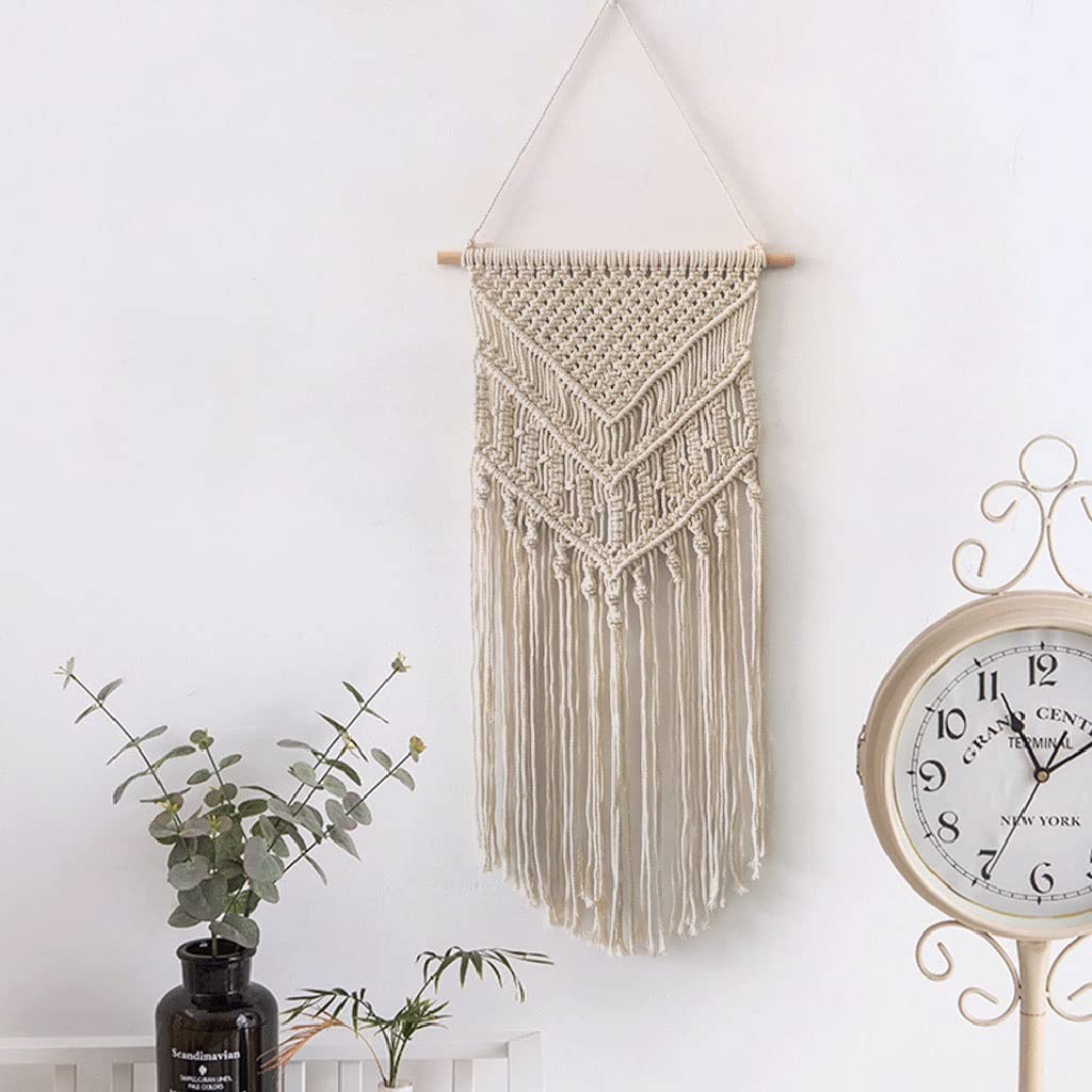 Tapices Macramé Tapicería nórdica Tejida a Mano, Hotel de Estancia en casa/Fondo de Boda/Colgante de decoración de Pared