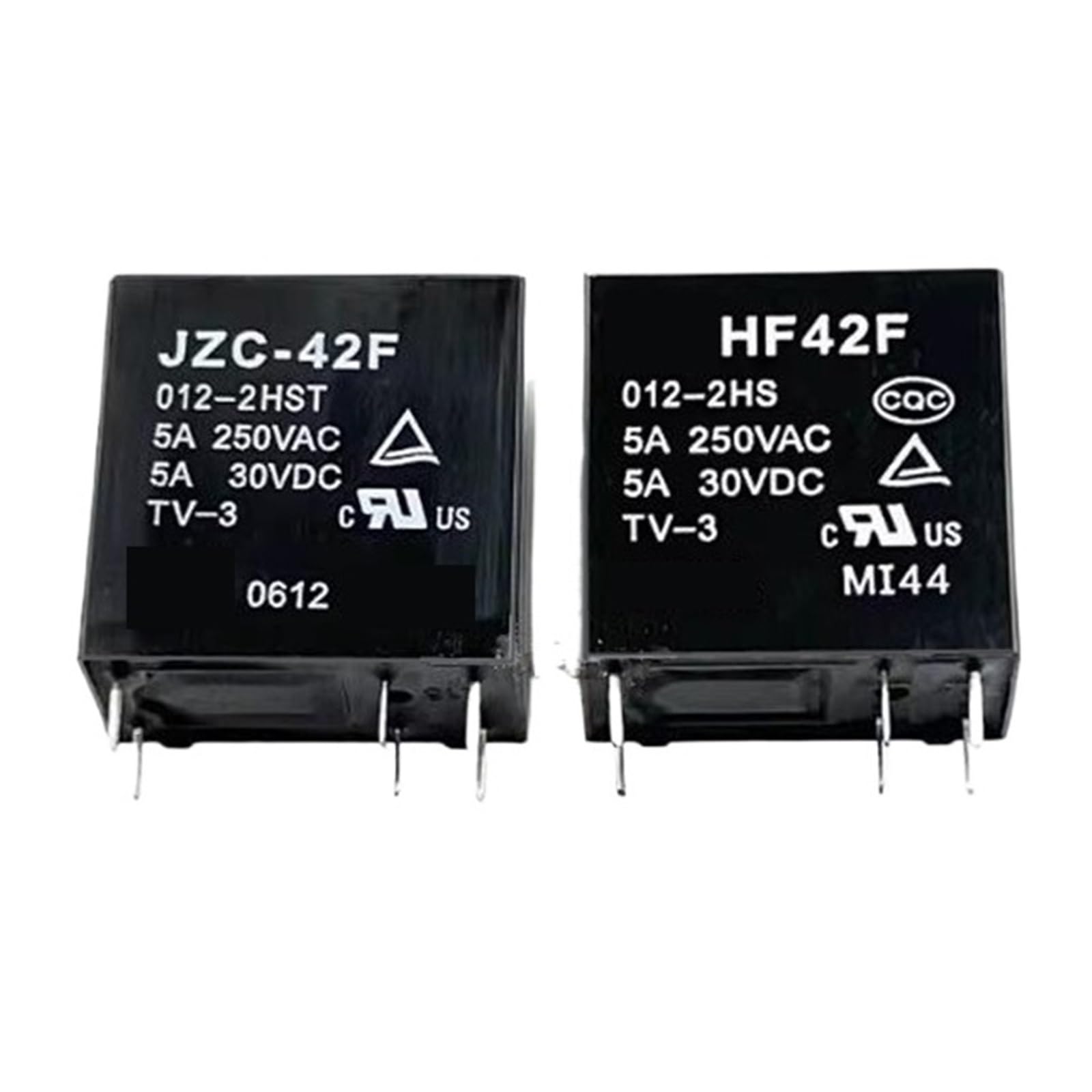 Relais HF42F-012-2HST 12V DC 5A anti-surchauffe pour circuit imprimé 6 broches