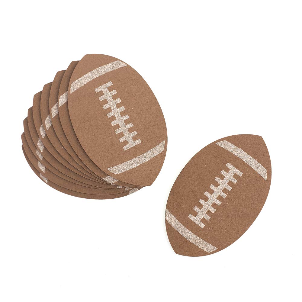 Homeford Foam Football Glittered Cutouts, 10Count (5Inch) Amazon.in
