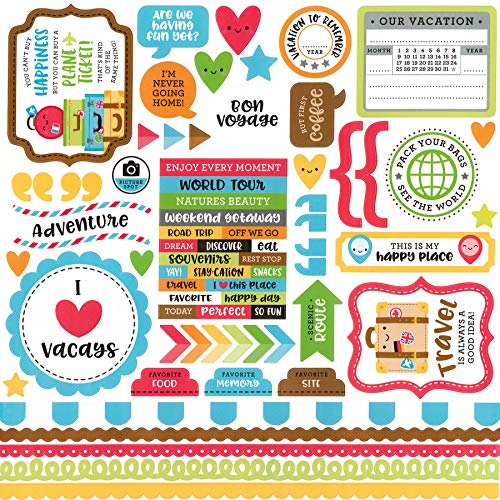 I Heart Travel Paper 12X12 Pack, 12 " x 12" - Image 2