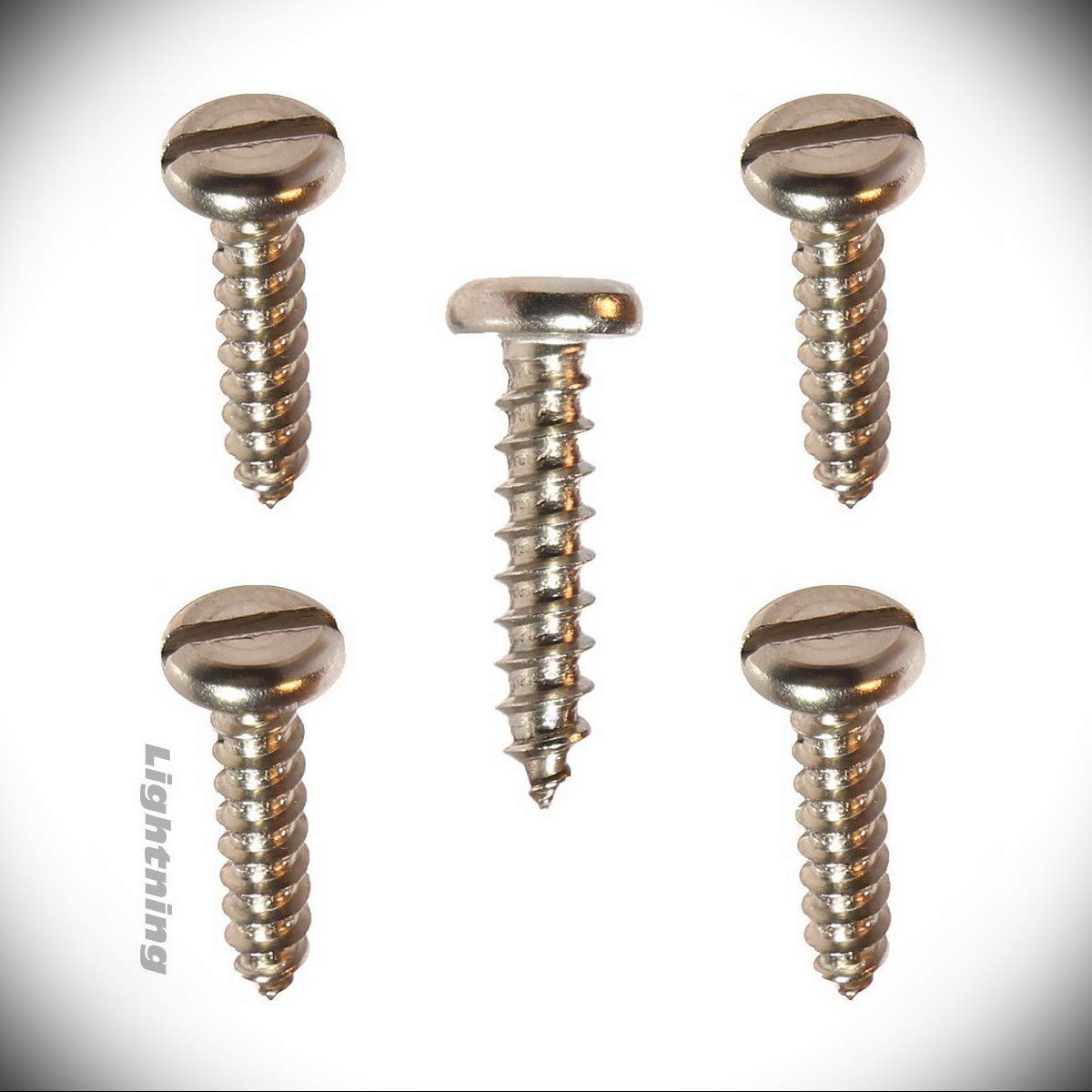 High-Strength Sheet Metal Screws - Durable Screws for Indoor and Outdoor Use - Versatile Screws for Crafting - Slotted pan Head Sheet Metal Tapping Screw Stainless Steel #6X1