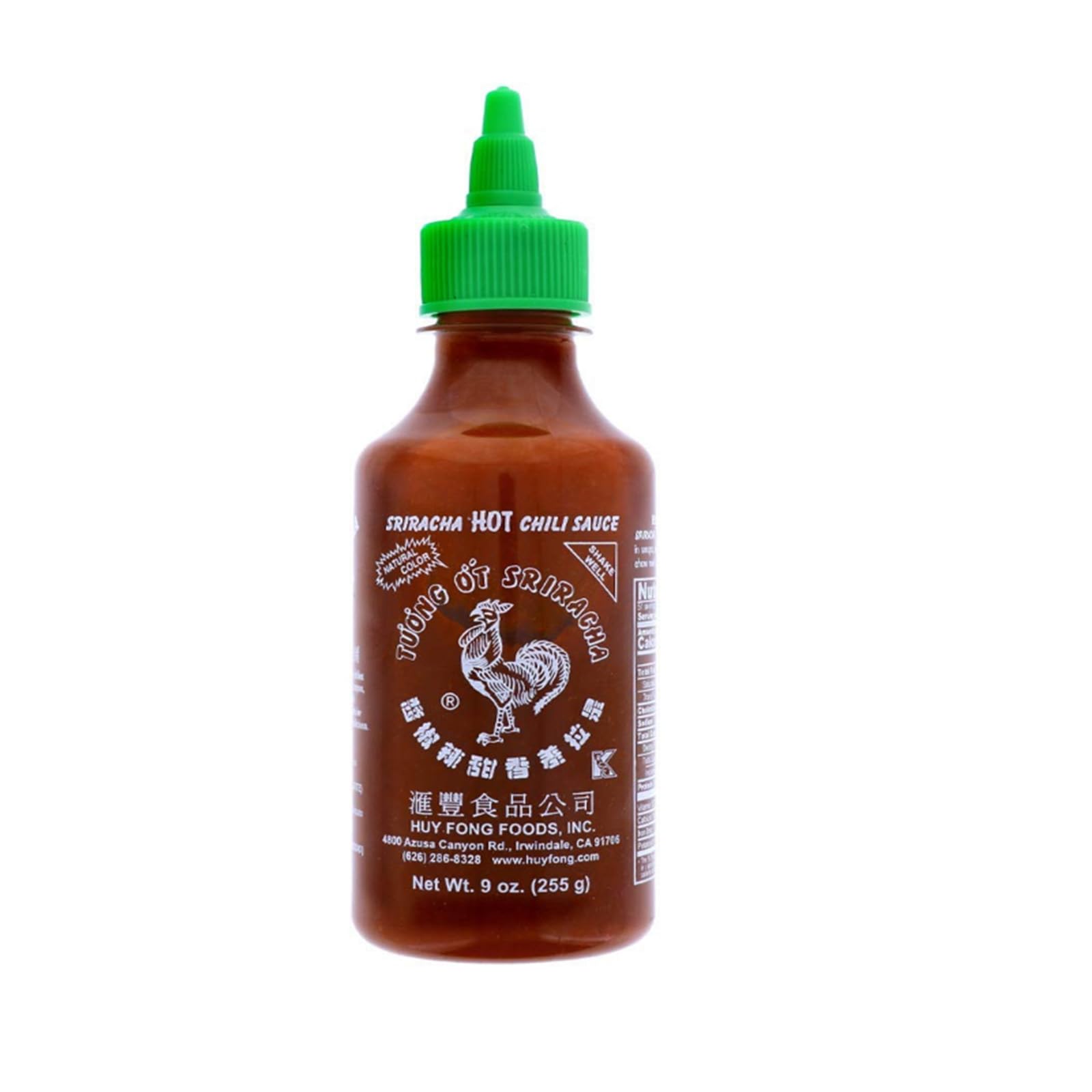 Huy Fong Sriracha Hot Chili Sauce, 9 Ounce, Pack of 1, 255g