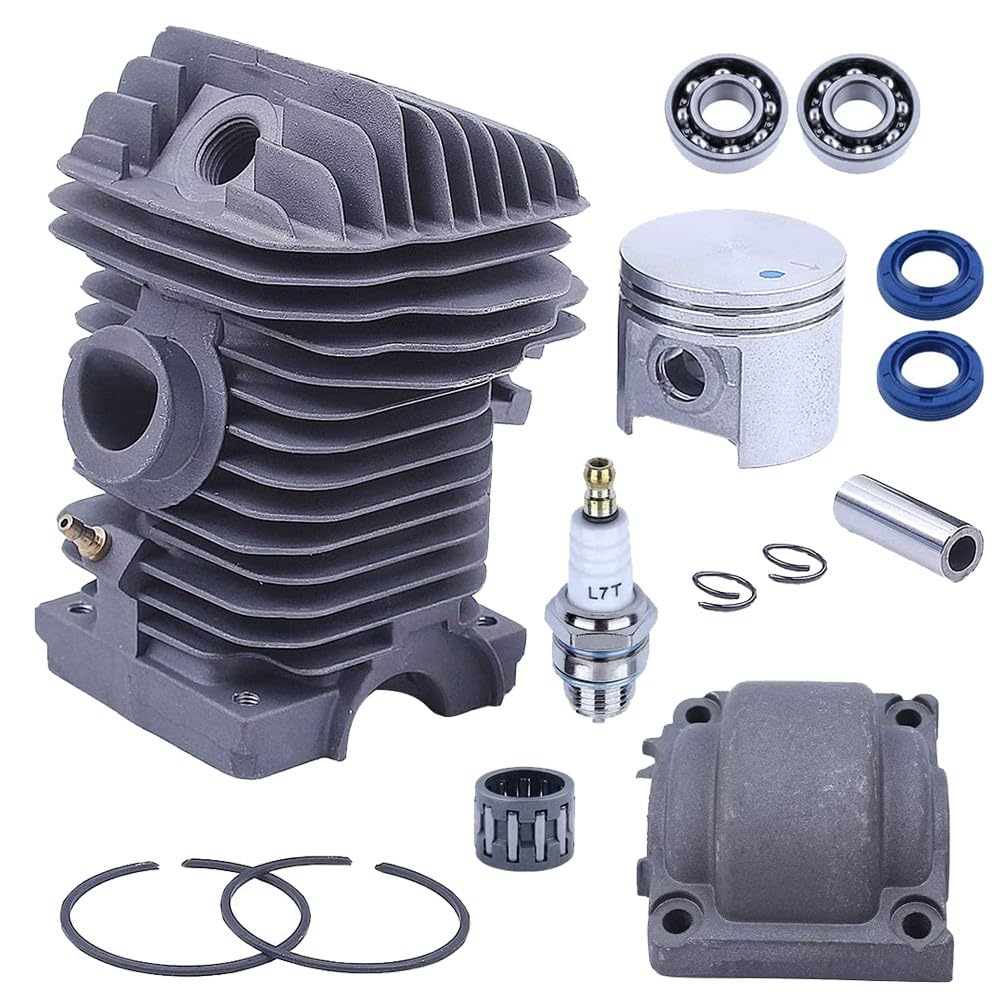Kit de piston de cylindre de 40 mm pour tronçonneuse Stihl MS210 021 MS 210 11230201216 Cylindre Piston Moteur Pan Vilebrequin Roulements Kits