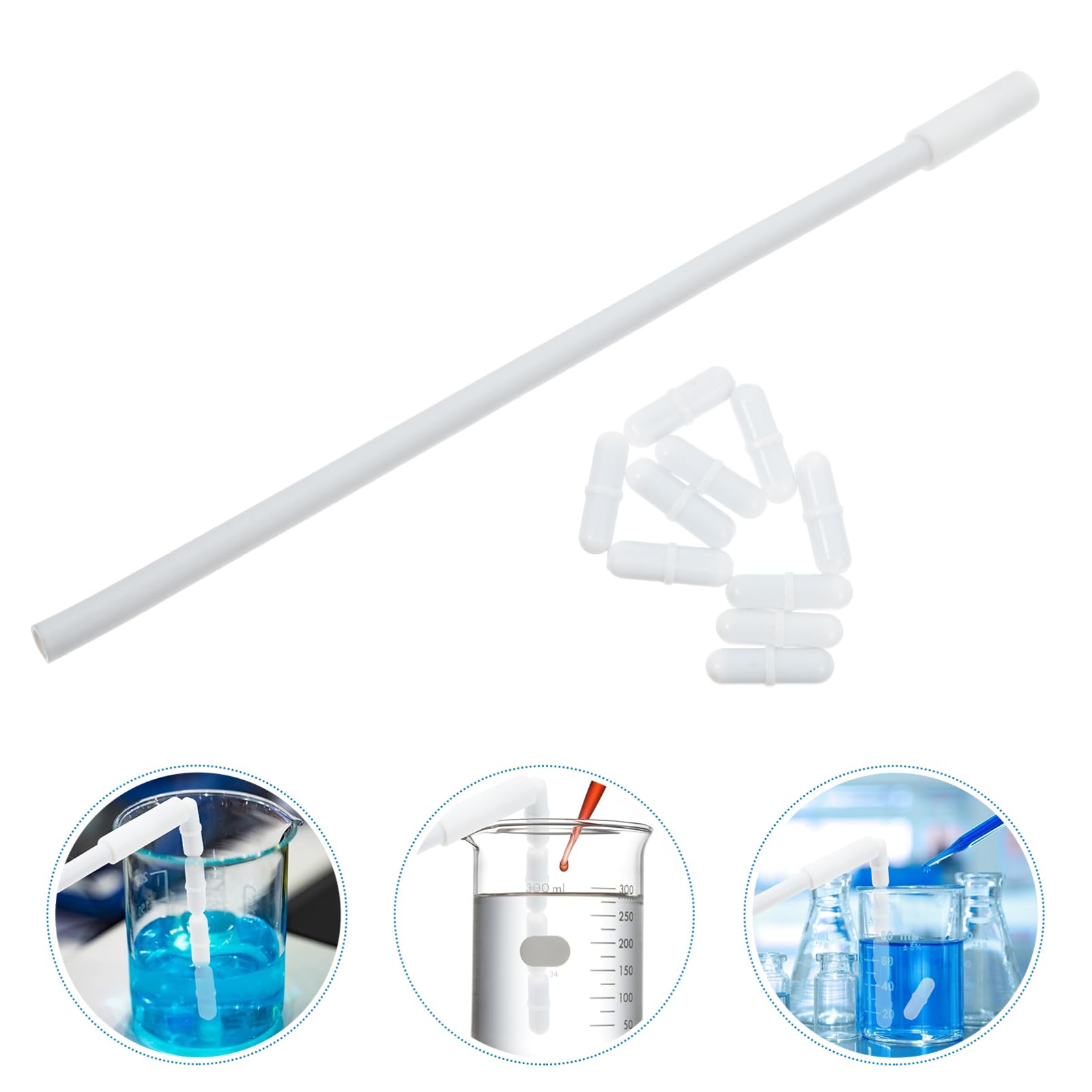 OUNONA 2sätze Labor Magnetrührer Set Ptfe-beschichtete Rührstäbe Für Chemische Anwendungen Teiliges Set Für Und Heimlabor Resistent Gegen Chemikalien Und Hohe Temperaturen