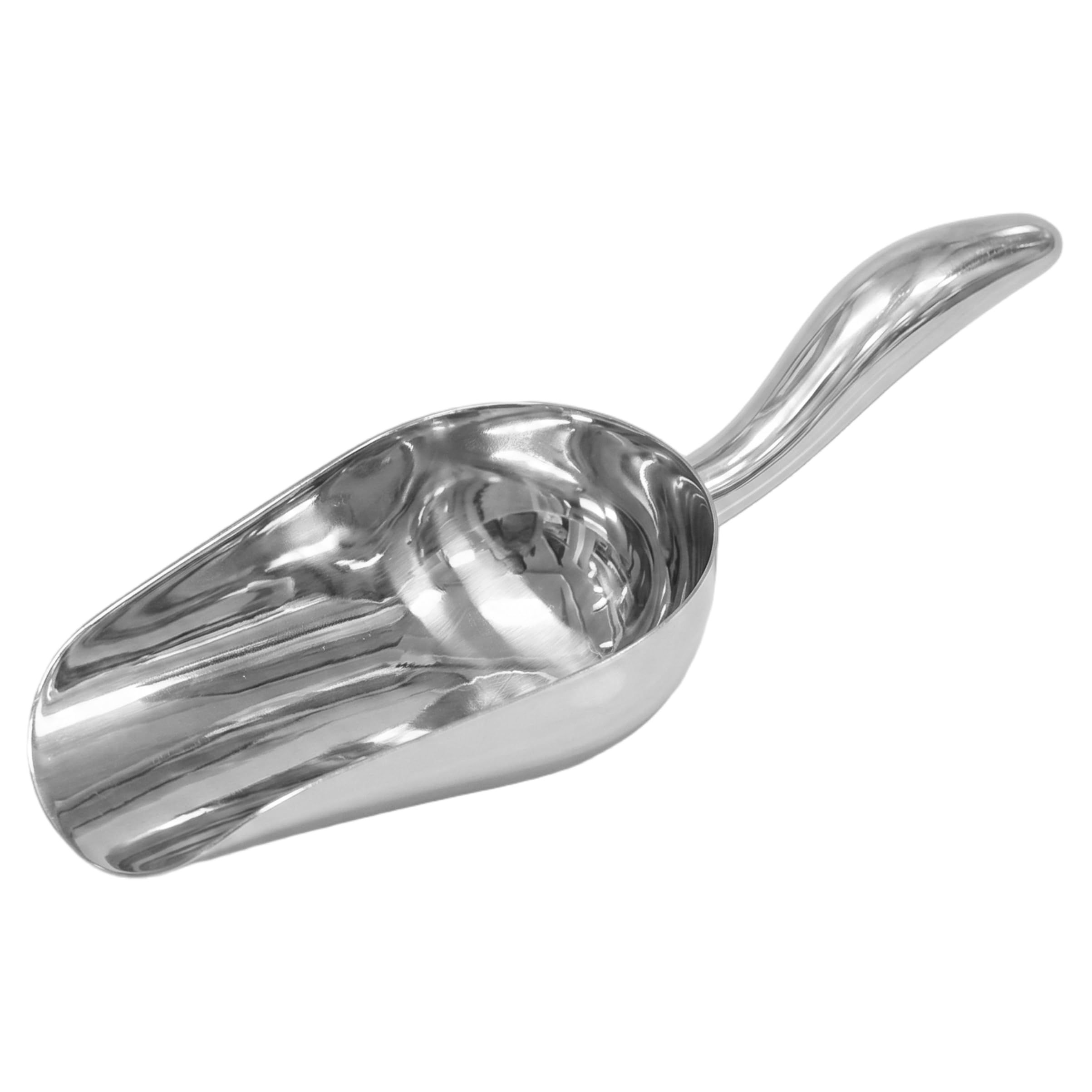 Gemuseeee Ice Scooper Stainless Steel Ice Scoop Food-Grade Thick Handle Multipurpose Scoops for Food Freezer Flour Dry Goods