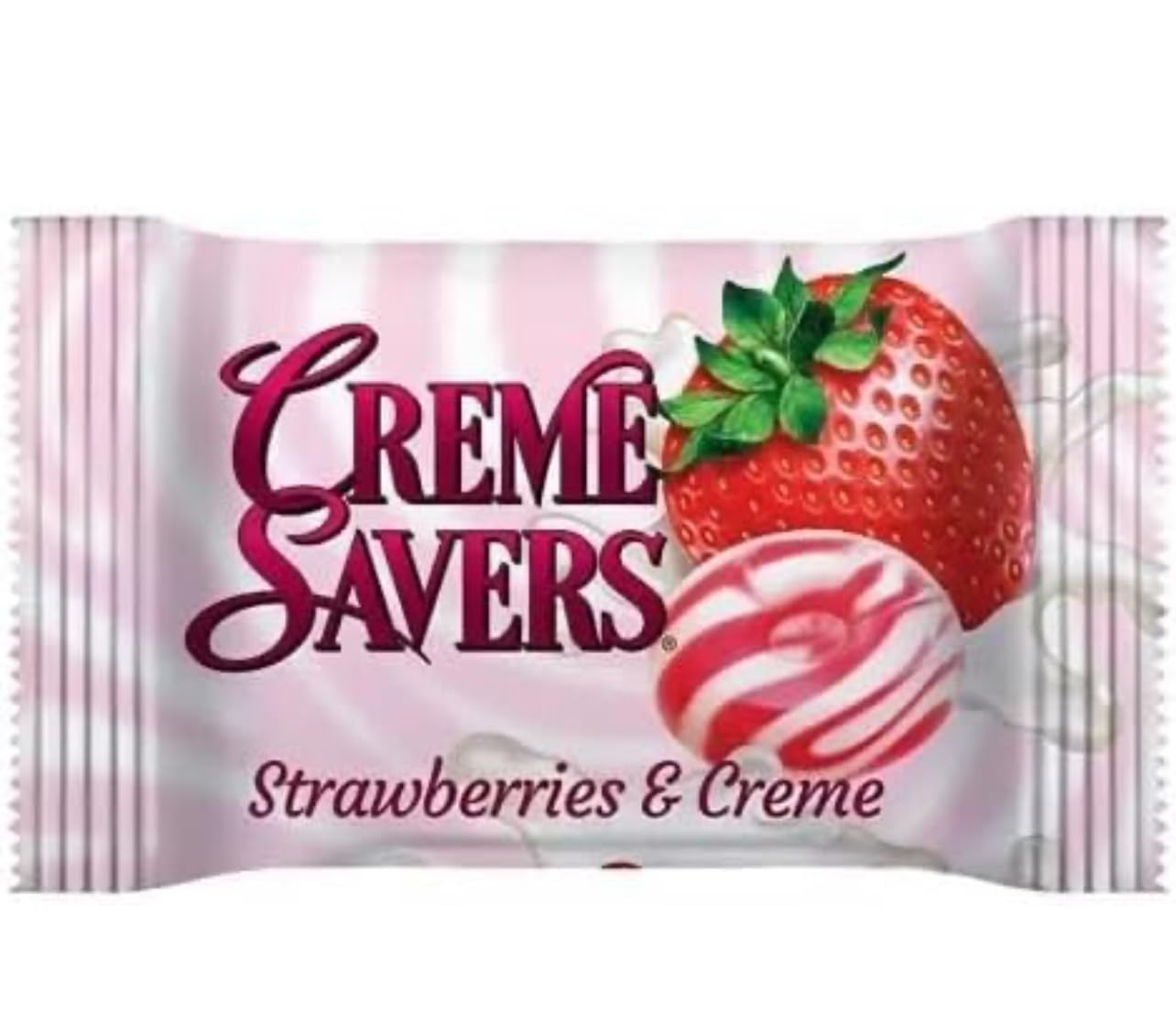 Cream Savers Hard Candy Original Classic Creamy Delight Individually Wrapped Candies The Taste of Fresh Strawberries or Orange — view 5