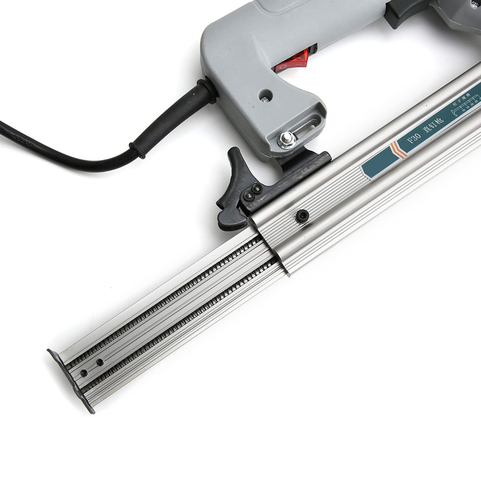 Pistola de Clavos, Clavadora Eléctrica de Diseño Profesional de Tamaño Pequeño para Clavado de Material MDF para la Producción de Muebles de Madera para la Construcción de Exposiciones