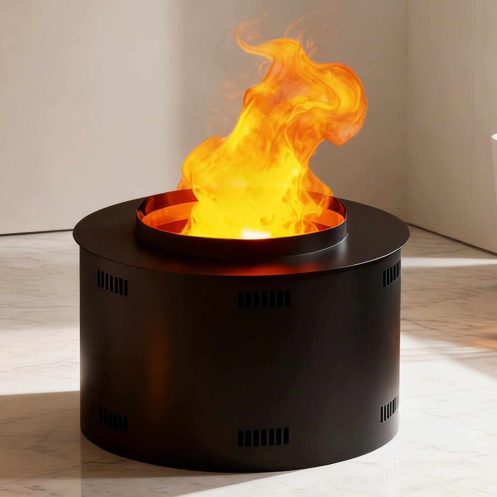 Verbesserter 3D-Elektrokamin – Wasserdampf-Elektrokamin, Steuerung Per App/Fernbedienung/Touchscreen, Einstellbare Flammenhöhe Und Nebelintensität, Ultradünnes Einbaudesign 30cm/11.8in